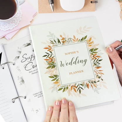 Personalised Autumnal Wedding Planner