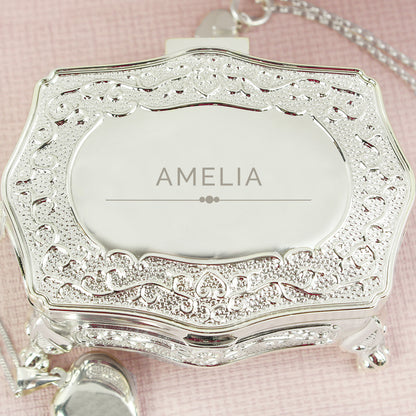 Personalised Classic Small Antique Trinket Box