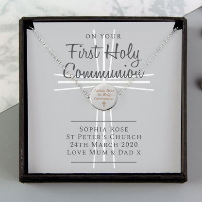 Personalised First Holy Communion Necklace & Box