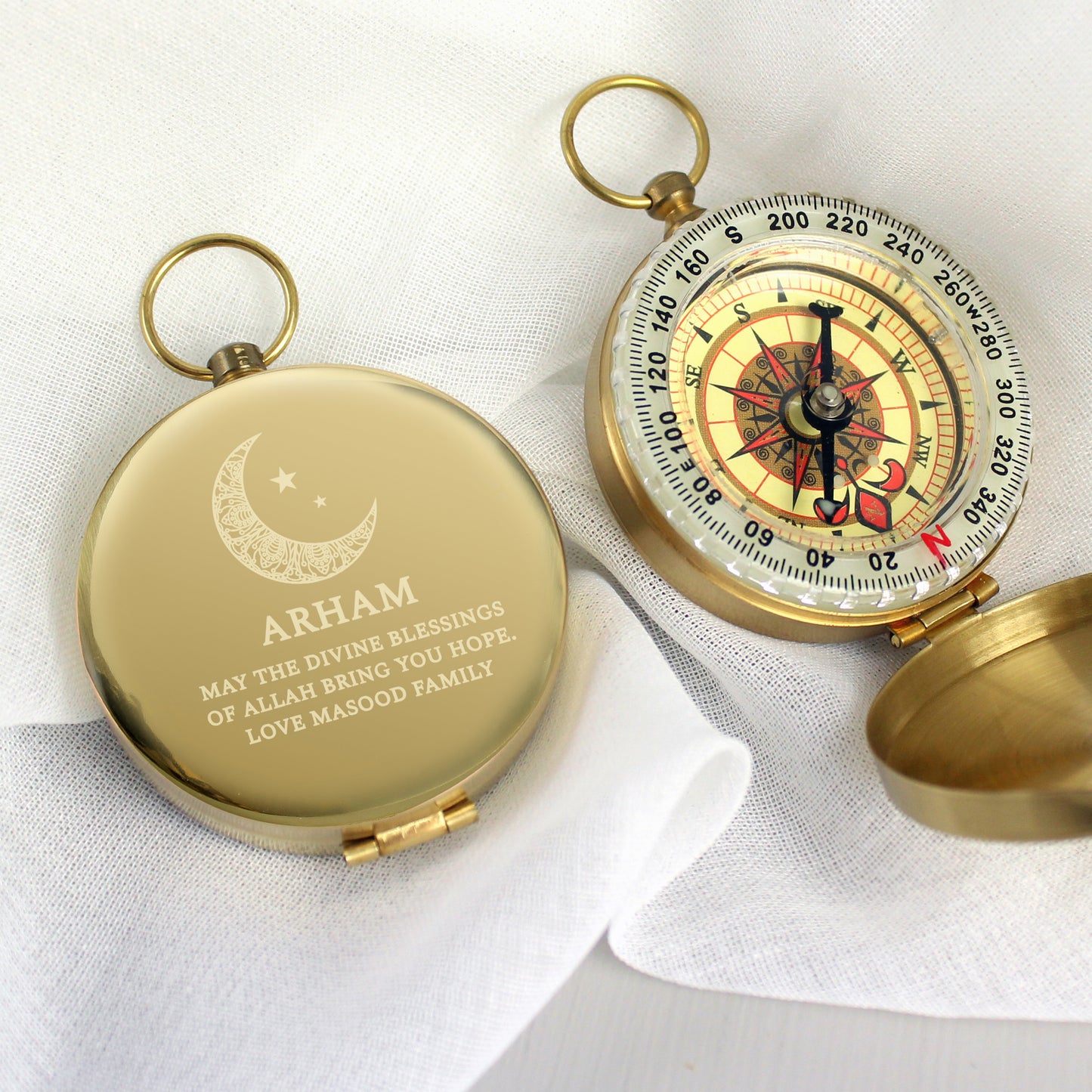 Personalised Eid Keepsake Compass |