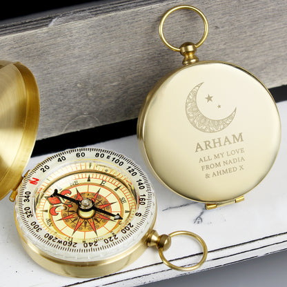 Personalised Eid Keepsake Compass |