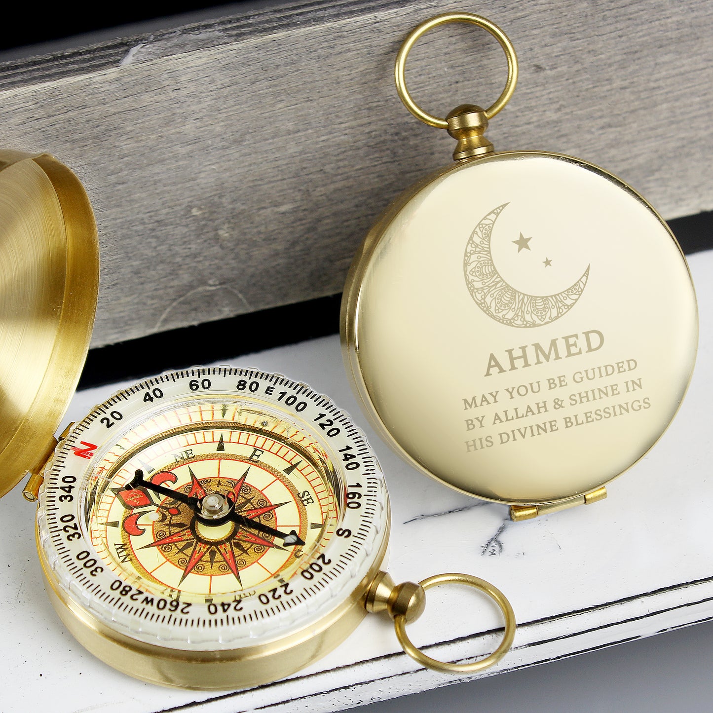 Personalised Eid Keepsake Compass |