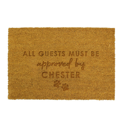 Personalised Approved By The Pet Indoor Doormat