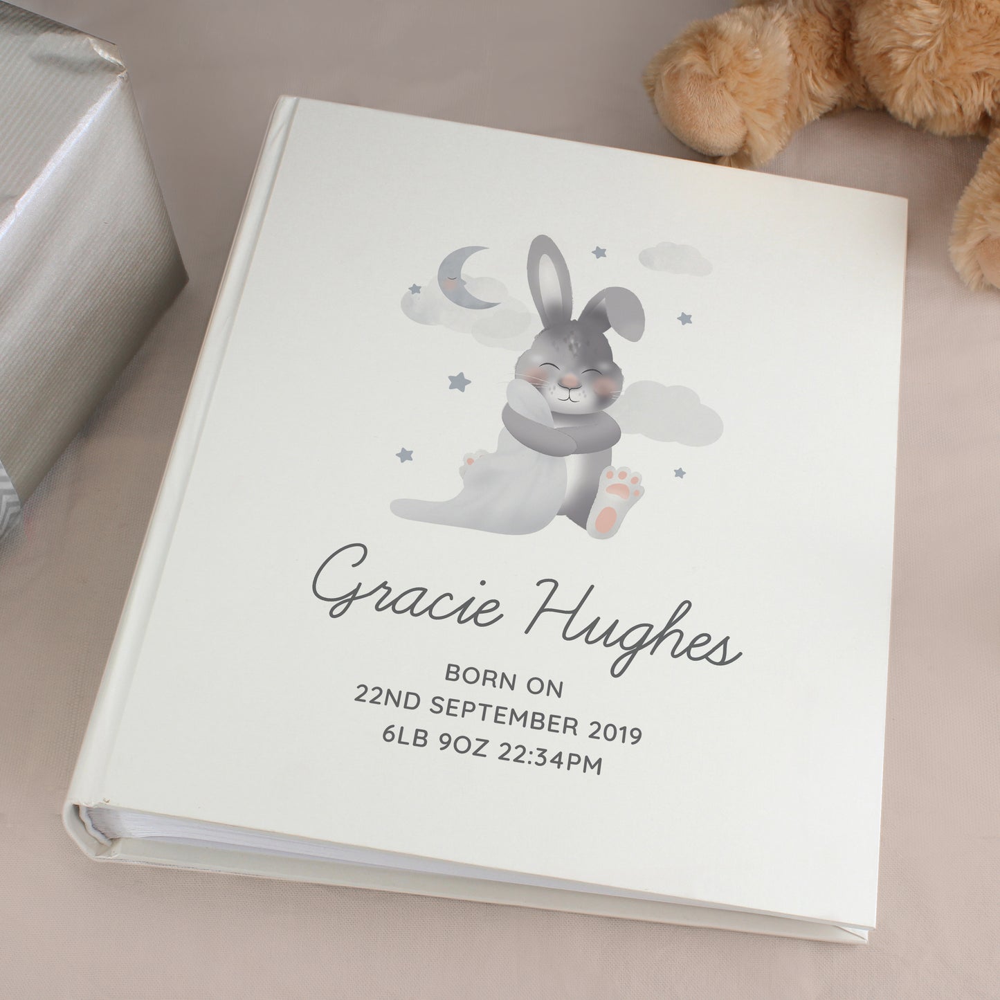 Personalised Baby Bunny Album with Sleeves