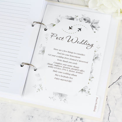 Personalised Floral Watercolour Wedding Planner