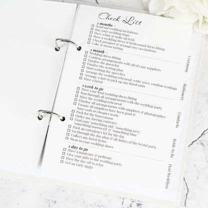 Personalised Floral Watercolour Wedding Planner