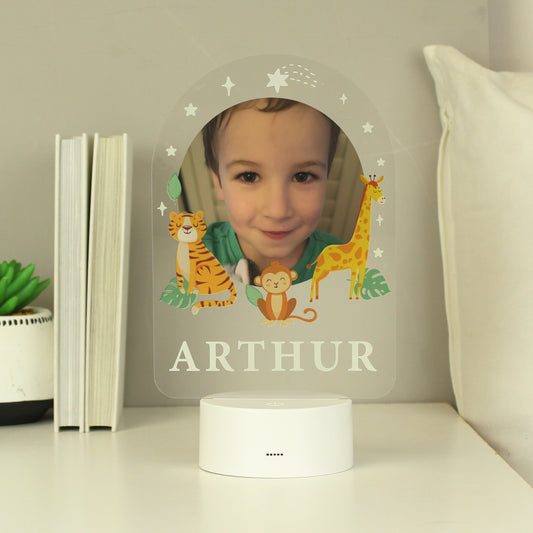 Personalised Animal Photo Upload LED Colour Changing Night Light