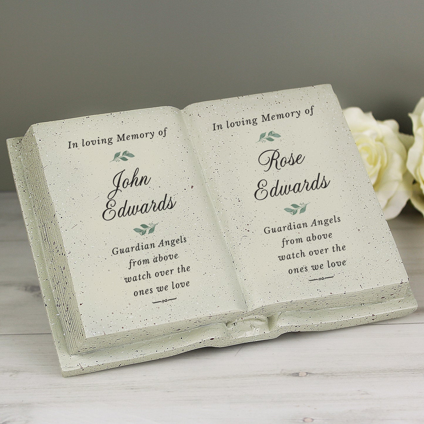 Personalised Couples In Loving Memory Resin Book